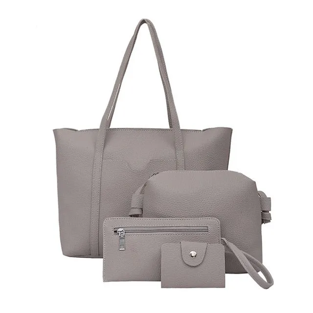 Women Four Set Handbag Big Capacity