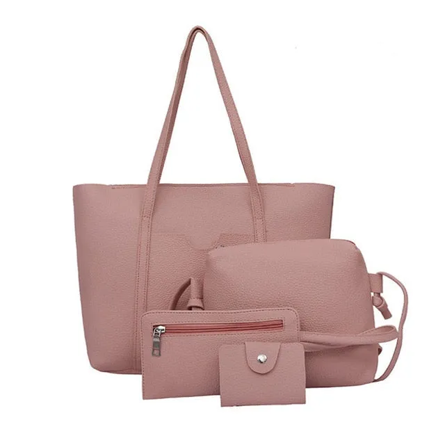 Women Four Set Handbag Big Capacity