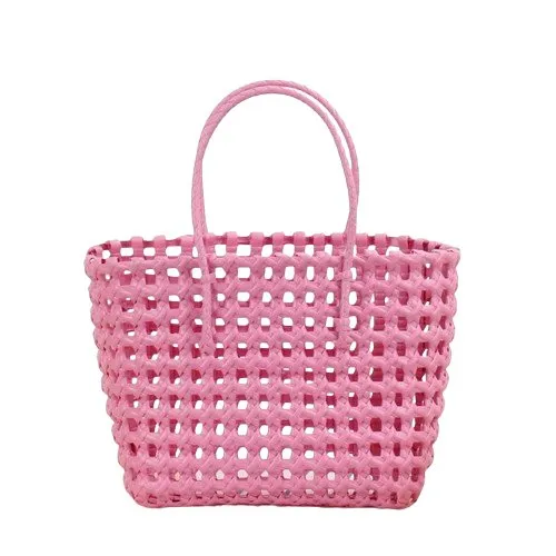 Woven Basket Beach Tote Bag
