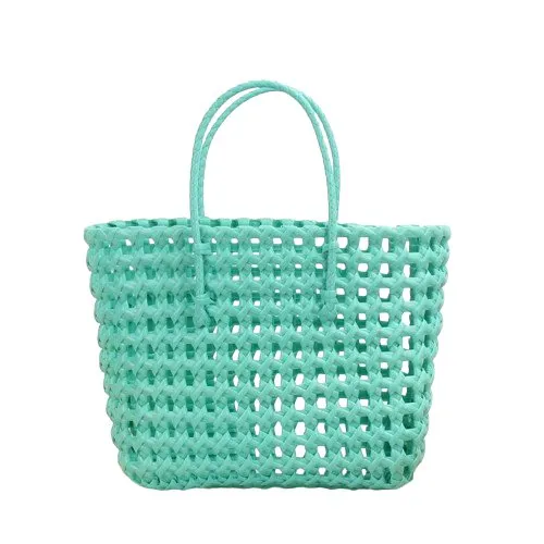Woven Basket Beach Tote Bag