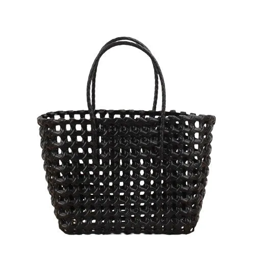 Woven Basket Beach Tote Bag