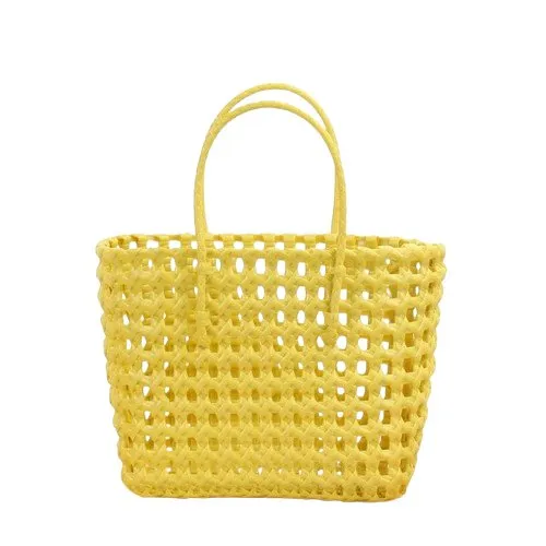 Woven Basket Beach Tote Bag