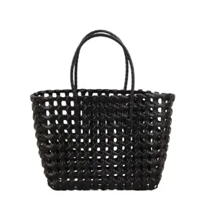 Woven Basket Beach Tote Bag